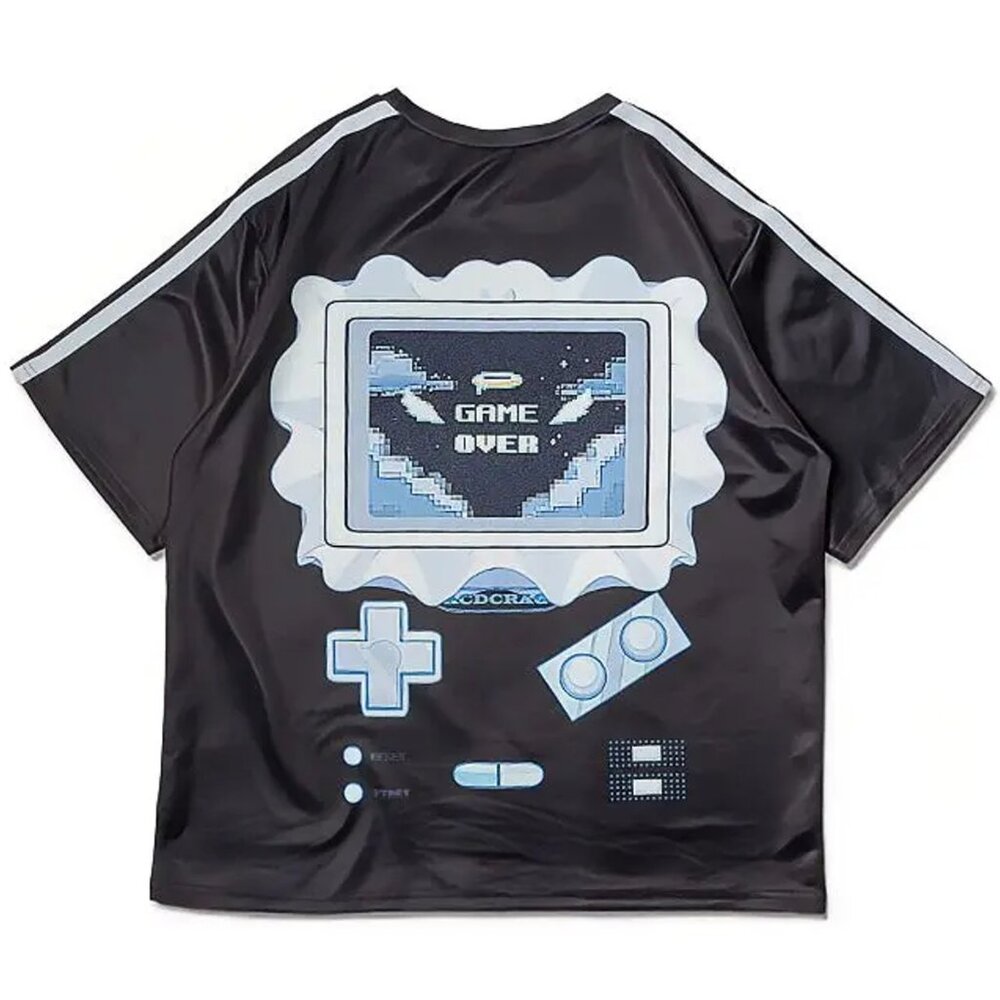 ACDC RAG - Game Over Jersey Black Oversized Tee